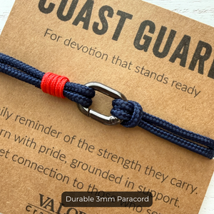 Coast Guard Support Bracelet | Military Keepsake for Families, Veterans & Loved Ones