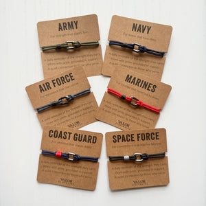 Space Force Support Bracelet | Military Keepsake for Families, Veterans & Loved Ones