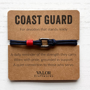 Military Support Bracelet | Choose Your Branch | Army Navy Air Force Marines Coast Guard Space Force