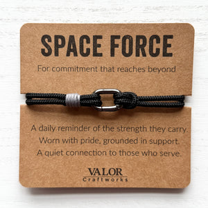 Space Force Support Bracelet | Military Keepsake for Families, Veterans & Loved Ones