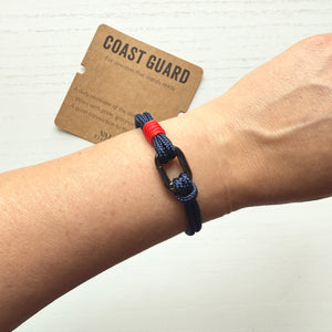 Coast Guard Support Bracelet | Military Keepsake for Families, Veterans & Loved Ones