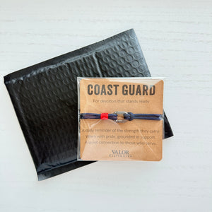 Coast Guard Support Bracelet | Military Keepsake for Families, Veterans & Loved Ones