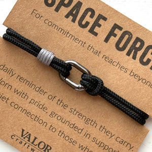 Space Force Support Bracelet | Military Keepsake for Families, Veterans & Loved Ones