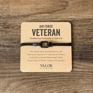 Veteran Bracelet | Choose Your Branch | Army Navy Air Force Marines Coast Guard Space Force