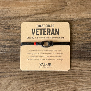 Veteran Bracelet | Choose Your Branch | Army Navy Air Force Marines Coast Guard Space Force