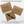 Three brown paper cards with text and a pen on a white background, indicating customization options.