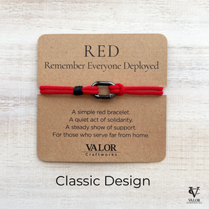 RED Friday Bracelet | Remember Everyone Deployed Military Support Bracelet